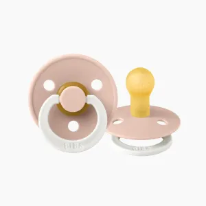 BIBS Dummies Twin Pack - GLOW - Natural Rubber