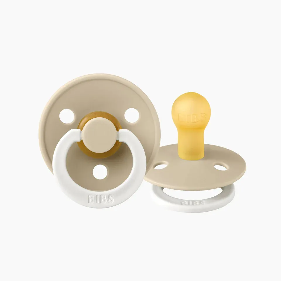 BIBS Dummies Twin Pack - GLOW - Natural Rubber