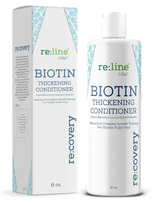 Biotin Hair Growth Conditioner for Hair Loss Natural Thickening Volume Conditioner for Fine Hair Volumizing Deep Treatment for Thinning Color Treated Hair Sulfate Free with Castor Oil for Woman & Men