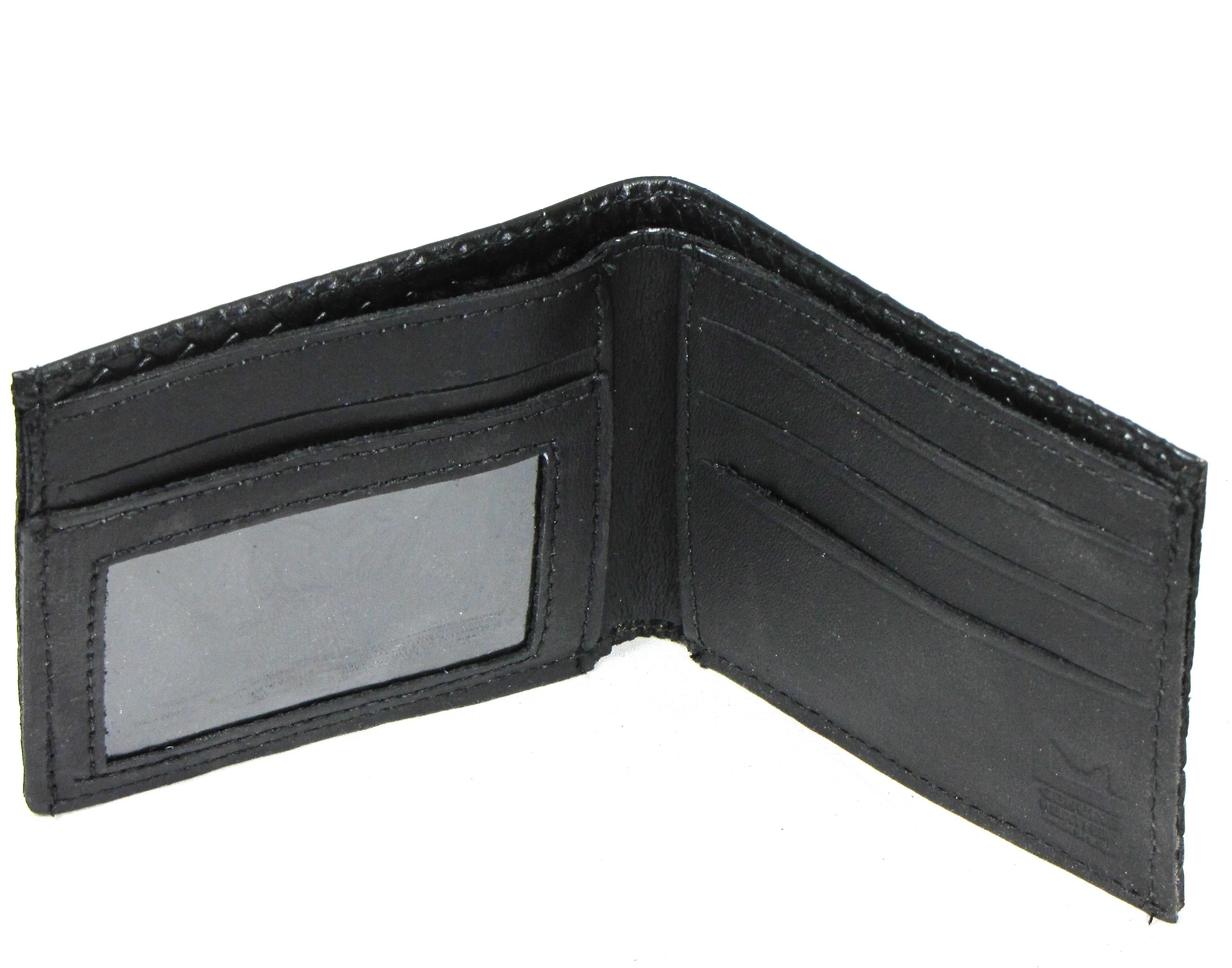 BK330Black Slim Wallet - Weave