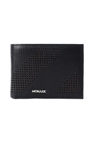 Black Leather Billfold Wallet