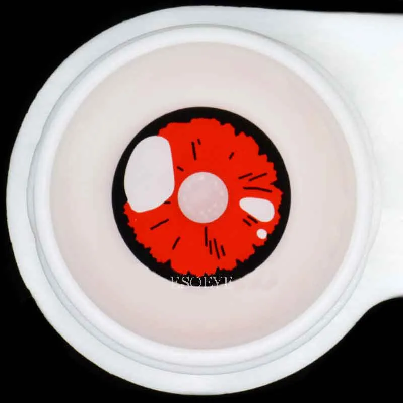 Black Lobelia-Red Colored Contact Lenses Yearly