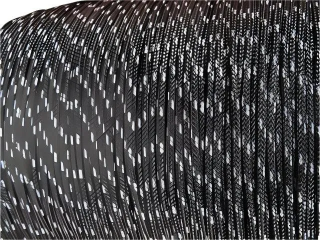 Black Reflective -  Macrame 3mm*