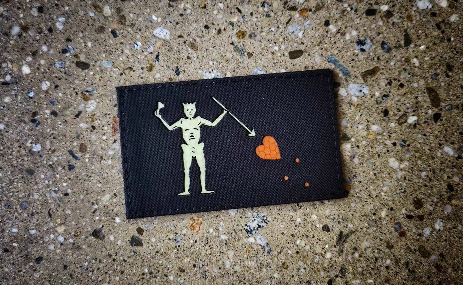 Blackbeard - Edward Teach - Laser Cut GITD Morale Patch
