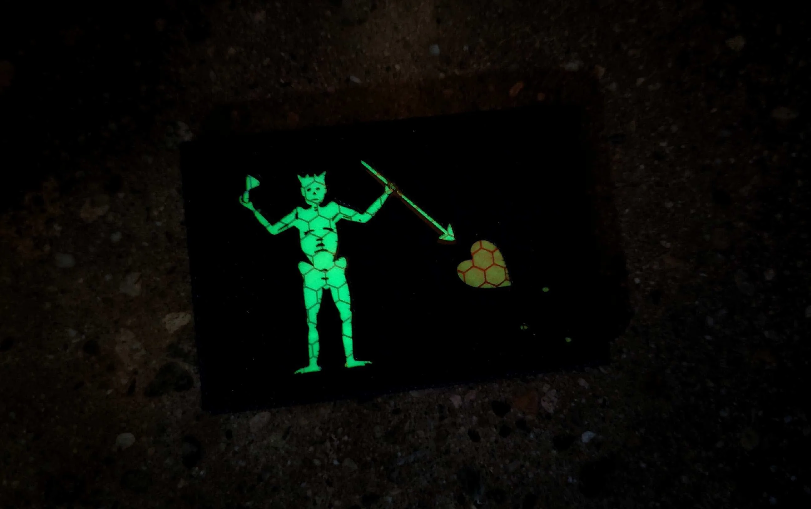 Blackbeard - Edward Teach - Laser Cut GITD Morale Patch