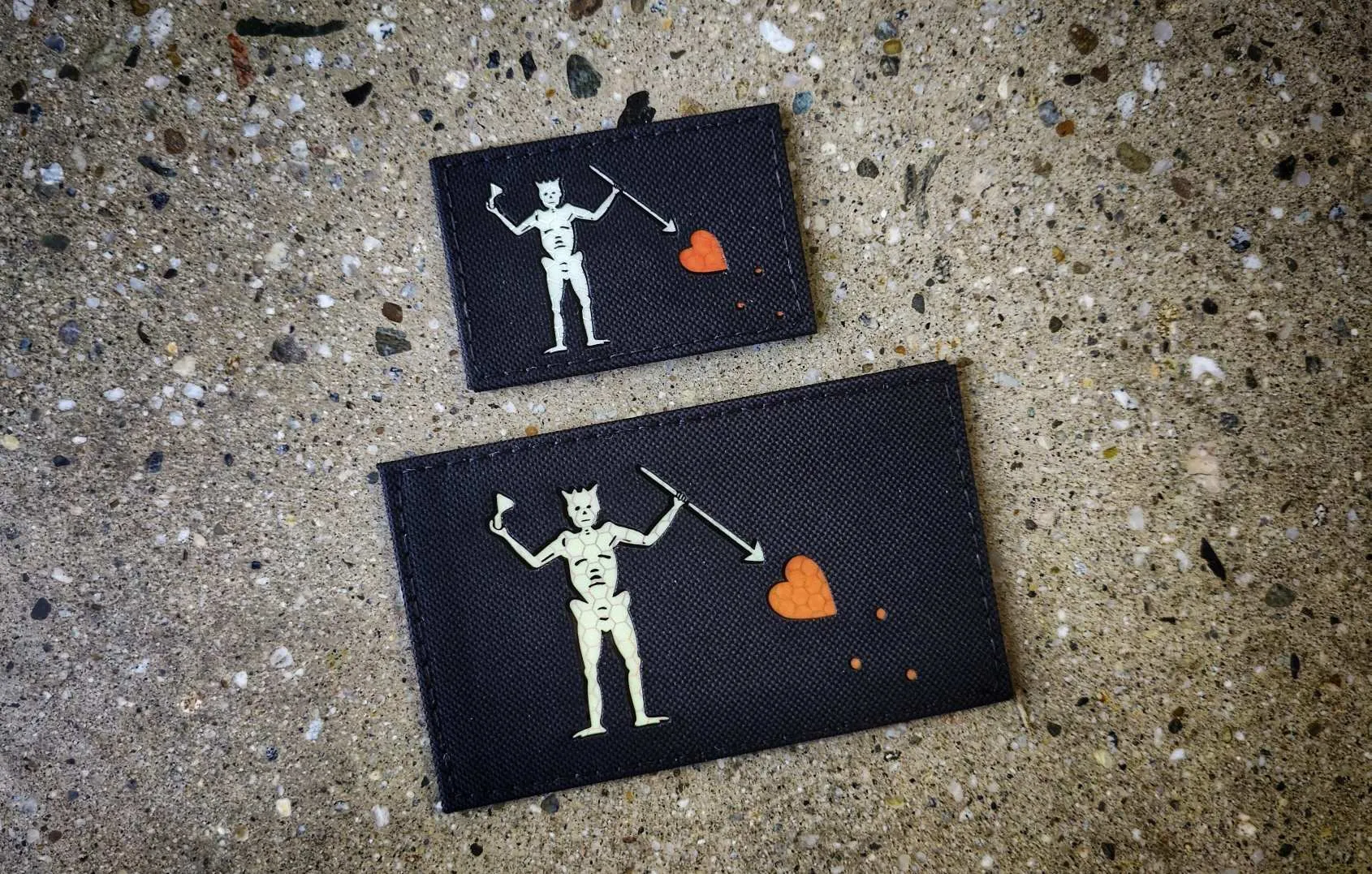Blackbeard - Edward Teach - Laser Cut GITD Morale Patch