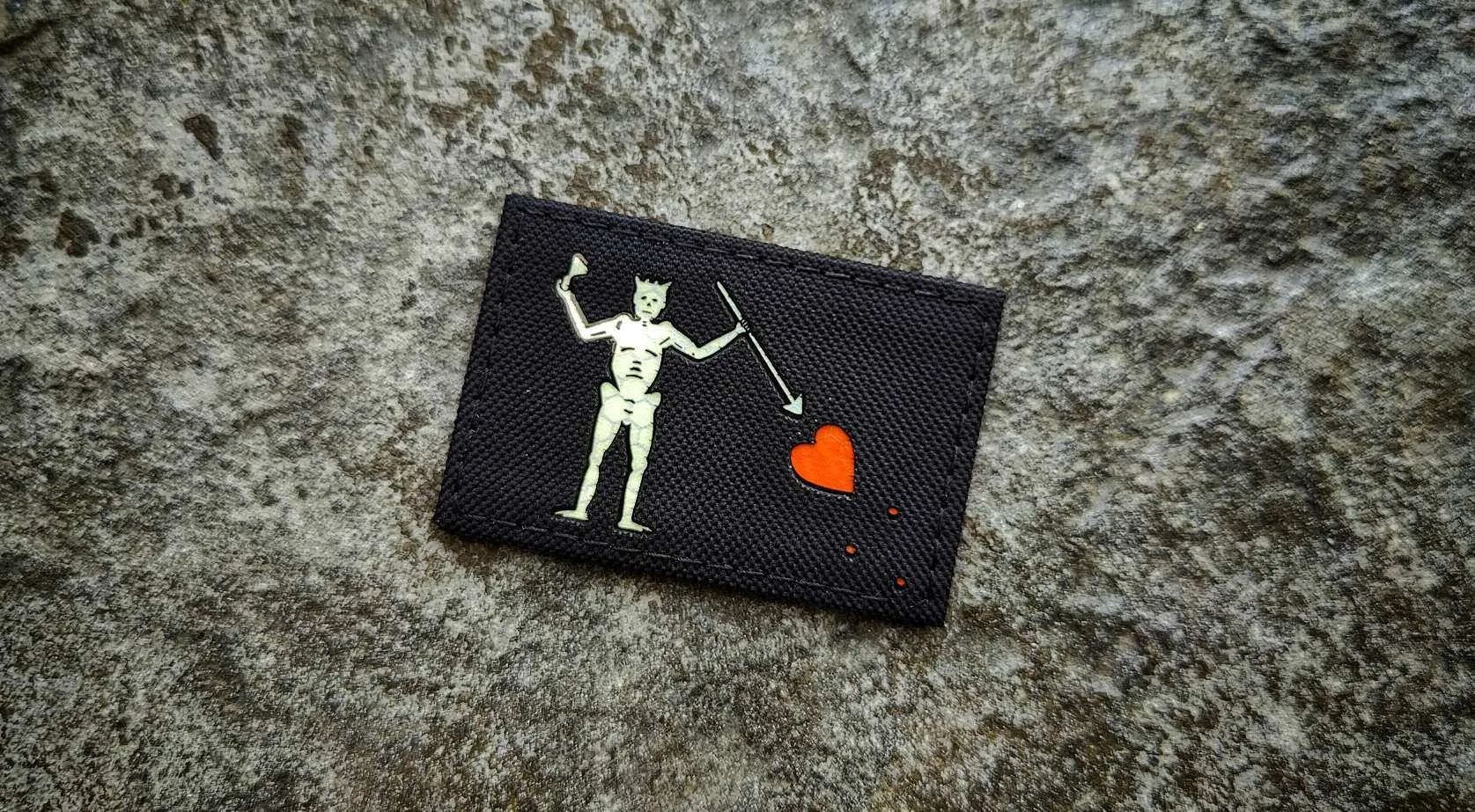 Blackbeard - Edward Teach - Laser Cut GITD Morale Patch