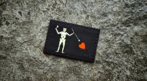 Blackbeard - Edward Teach - Laser Cut GITD Morale Patch