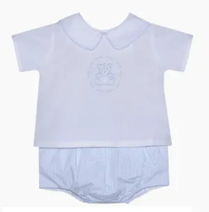 BLUE BAILEY BOY DIAPER SET - TEDDY BEAR