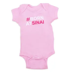 #Born at Sinai Onesie - Pink