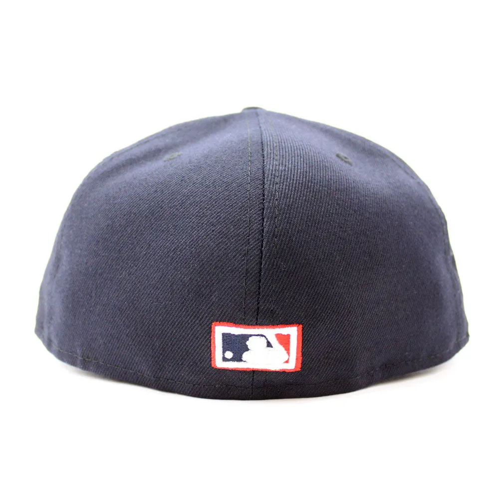 Boston Red Sox 2018 World Series New Era 59Fifty Fitted Hat (Glow in the Dark Navy Red Under Brim)