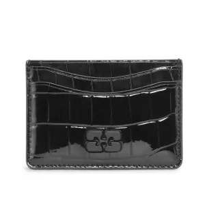 BOU CARD-HOLDER | BLACK CROC PATENT
