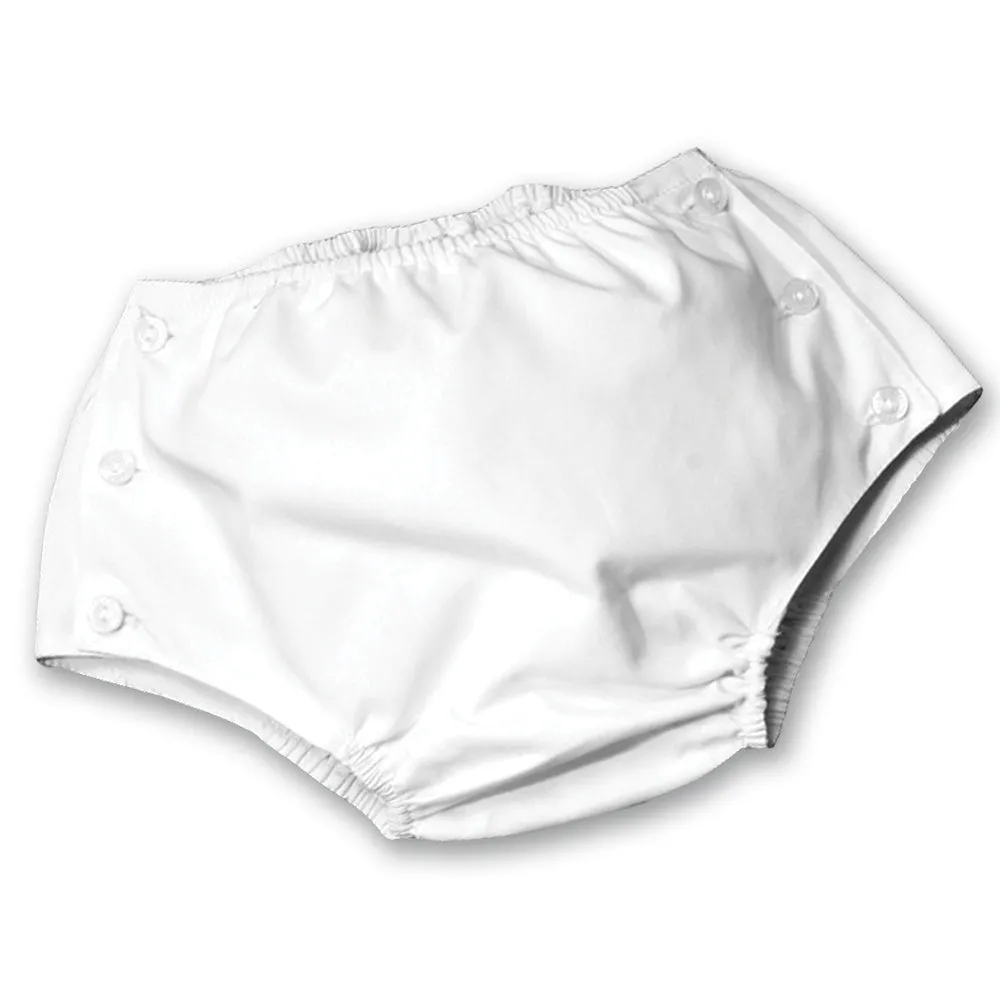Boy's White Diaper Cover