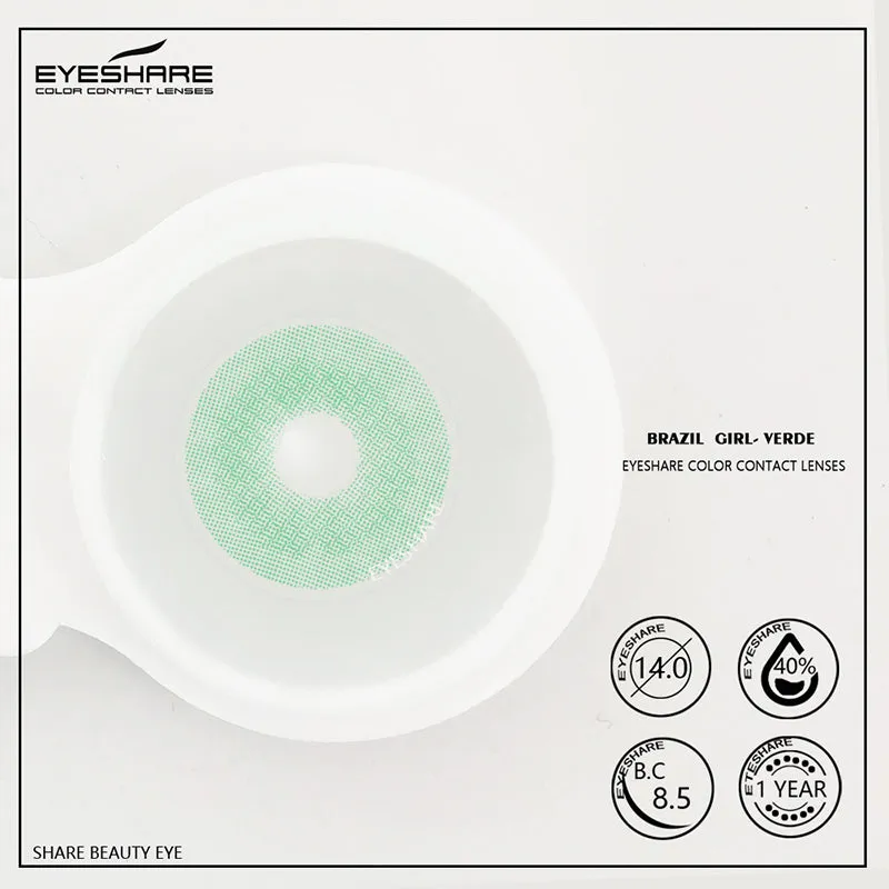 Brazilgirl Verde 14.0mm 1 Pair | 1 Year