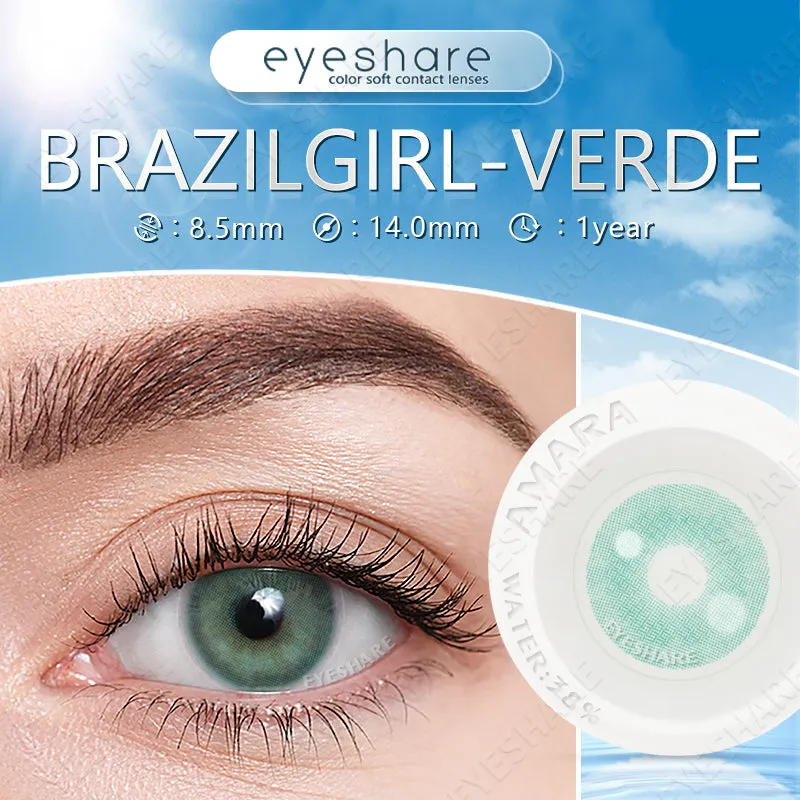 Brazilgirl Verde 14.0mm 1 Pair | 1 Year