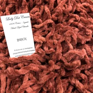Brick Cotton Chenille - Lady Dots Creates Finishing Trims