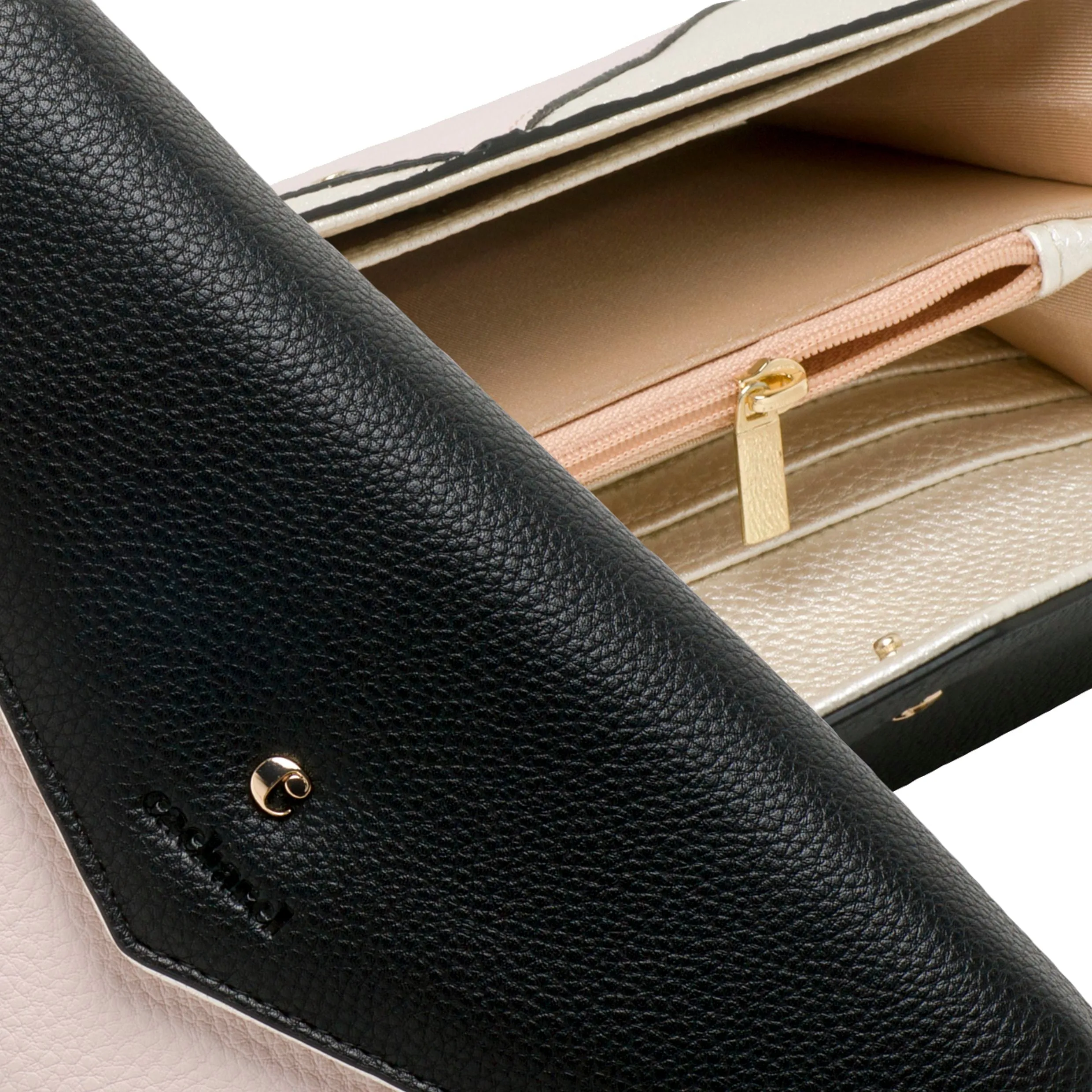Cacharel CEL735A - Cacharel Lady purse Beaubourg Black & Cream