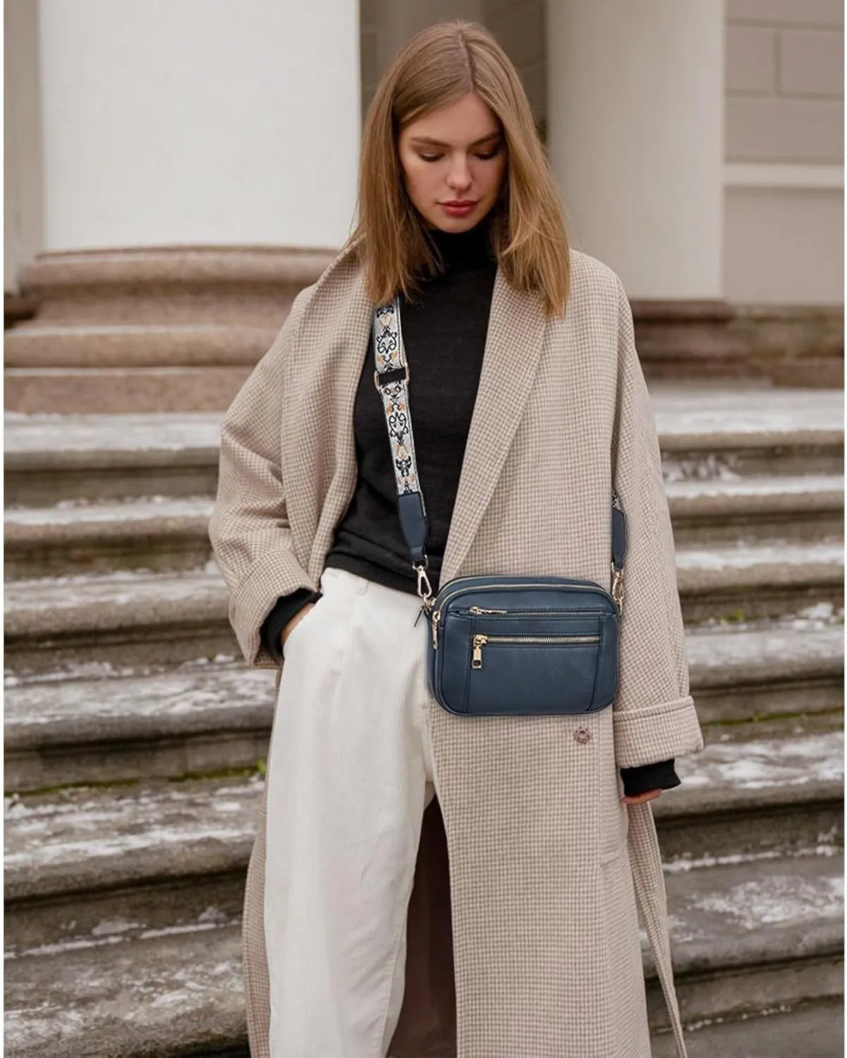 Camille Refined Leather Shoulder Bag