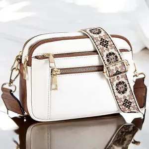 Camille Refined Leather Shoulder Bag
