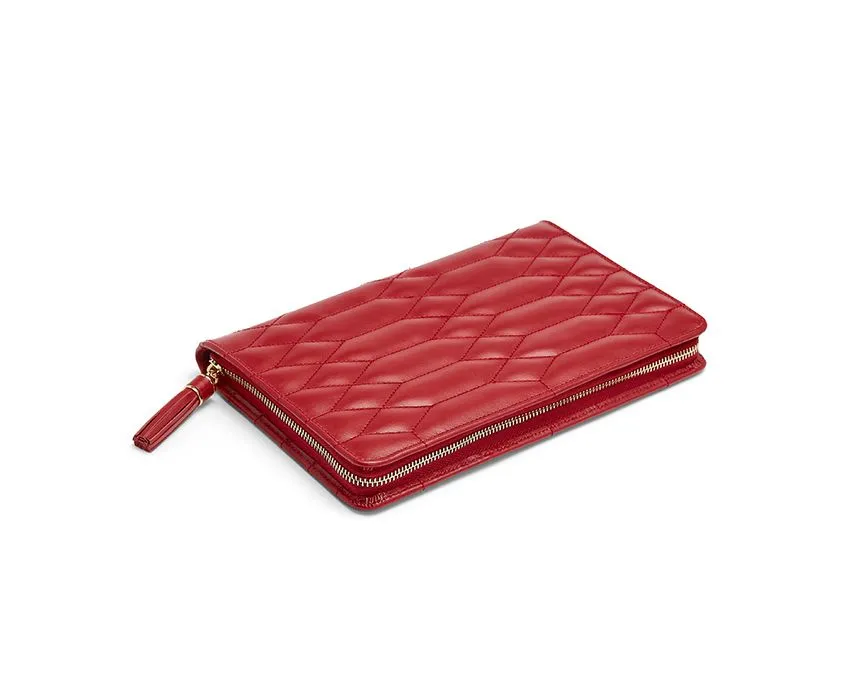 Caroline Large Jewelry Portfolio - Red