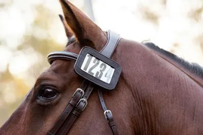 Cavalier Leather 4 Digit Bridle Number Holder Brown