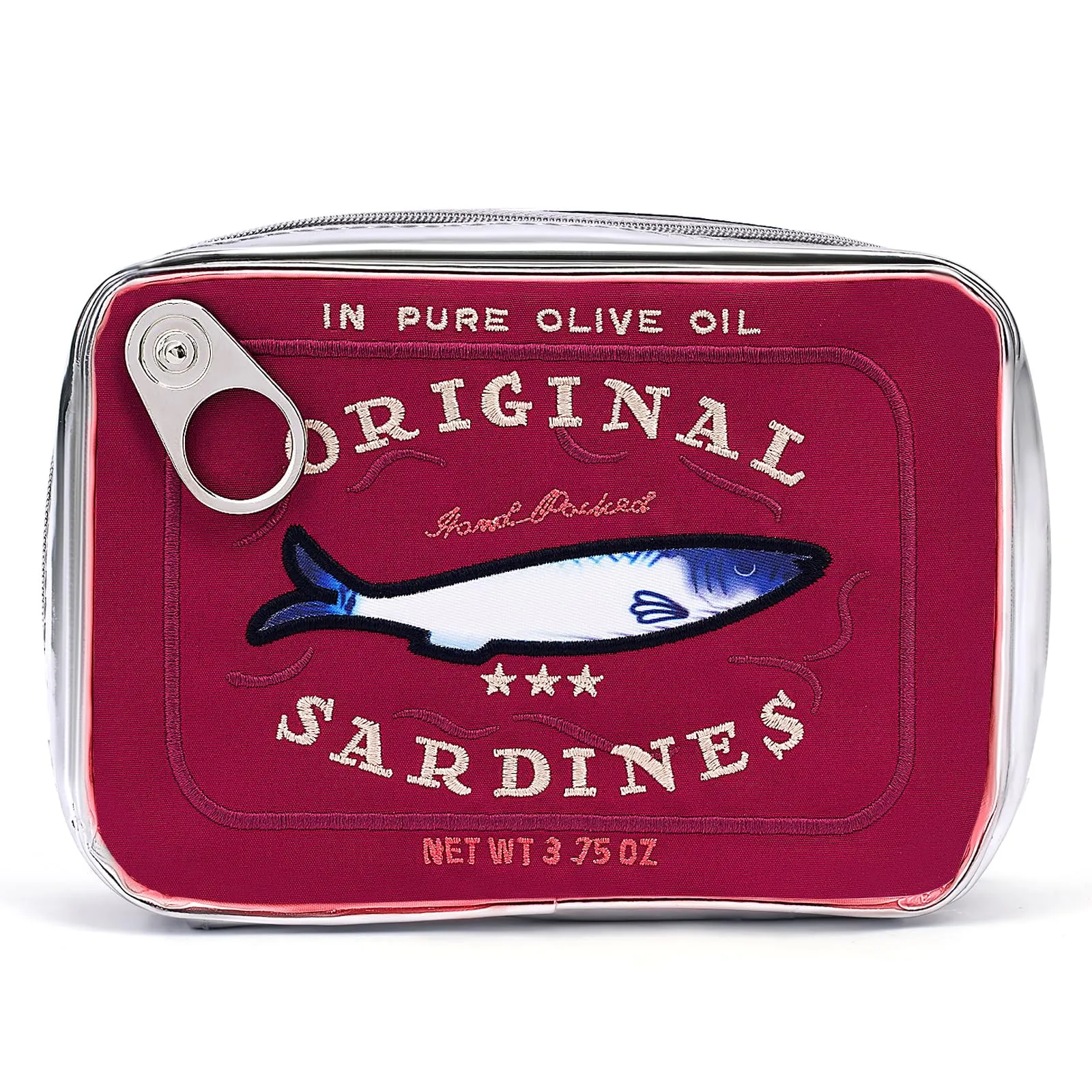Cessfle Canned Sardines Makeup Bag, Creative Cute Makeup Bag Canned Fish Cosmetic Bag Coquette Cosmetic Pouch Aesthetic Toiletry Bag For Women…, Red, 1hf2rh1lg4pn1ny8bp2