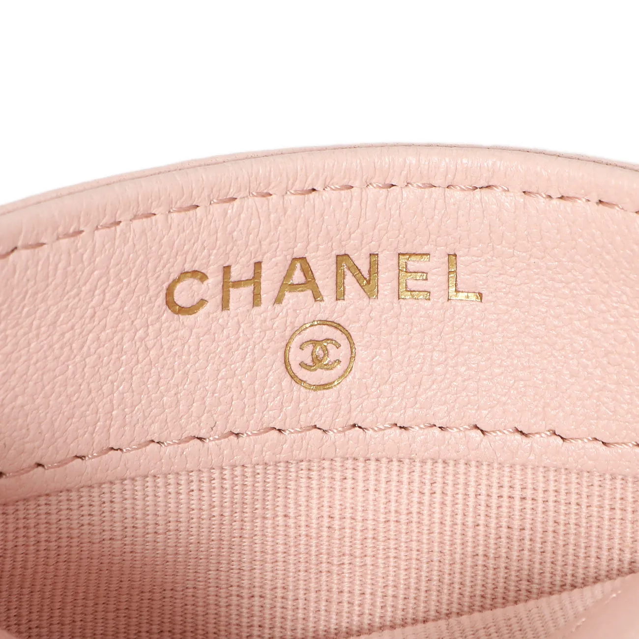 Chanel Pink Quilted Lambskin Card Holder