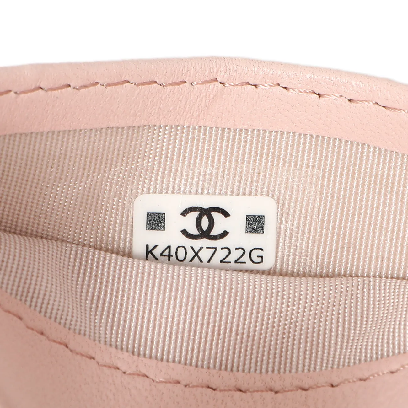Chanel Pink Quilted Lambskin Card Holder