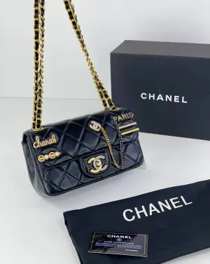 Chanel Quilted Flap Bag with Gold Embellishments