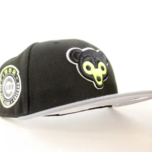 Chicago Cubs 1962 All Star Game New Era 59Fifty Fitted Hat (GITD Black Storm Grey Gray Under Brim)