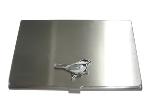 Chickadee Bird Business Card Holder
