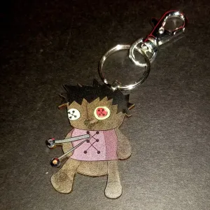Chubbie Voodoo Doll Wood Key Chain