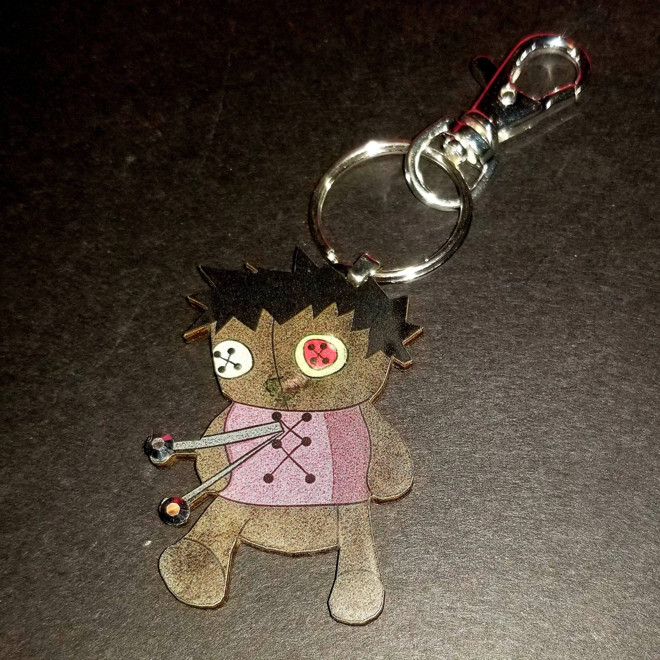 Chubbie Voodoo Doll Wood Key Chain