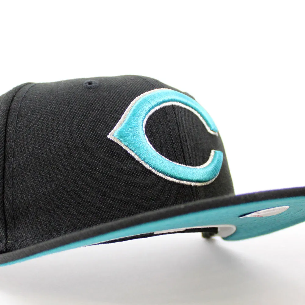 Cincinnati Reds 1970 All-Star Game New Era 59Fifty Fitted Hat (Black Aqua Under Brim)