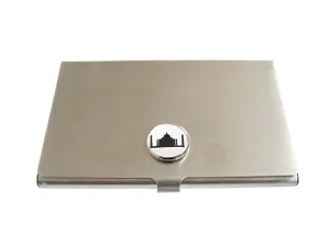 Circular Taj Mahal Business Card Holder
