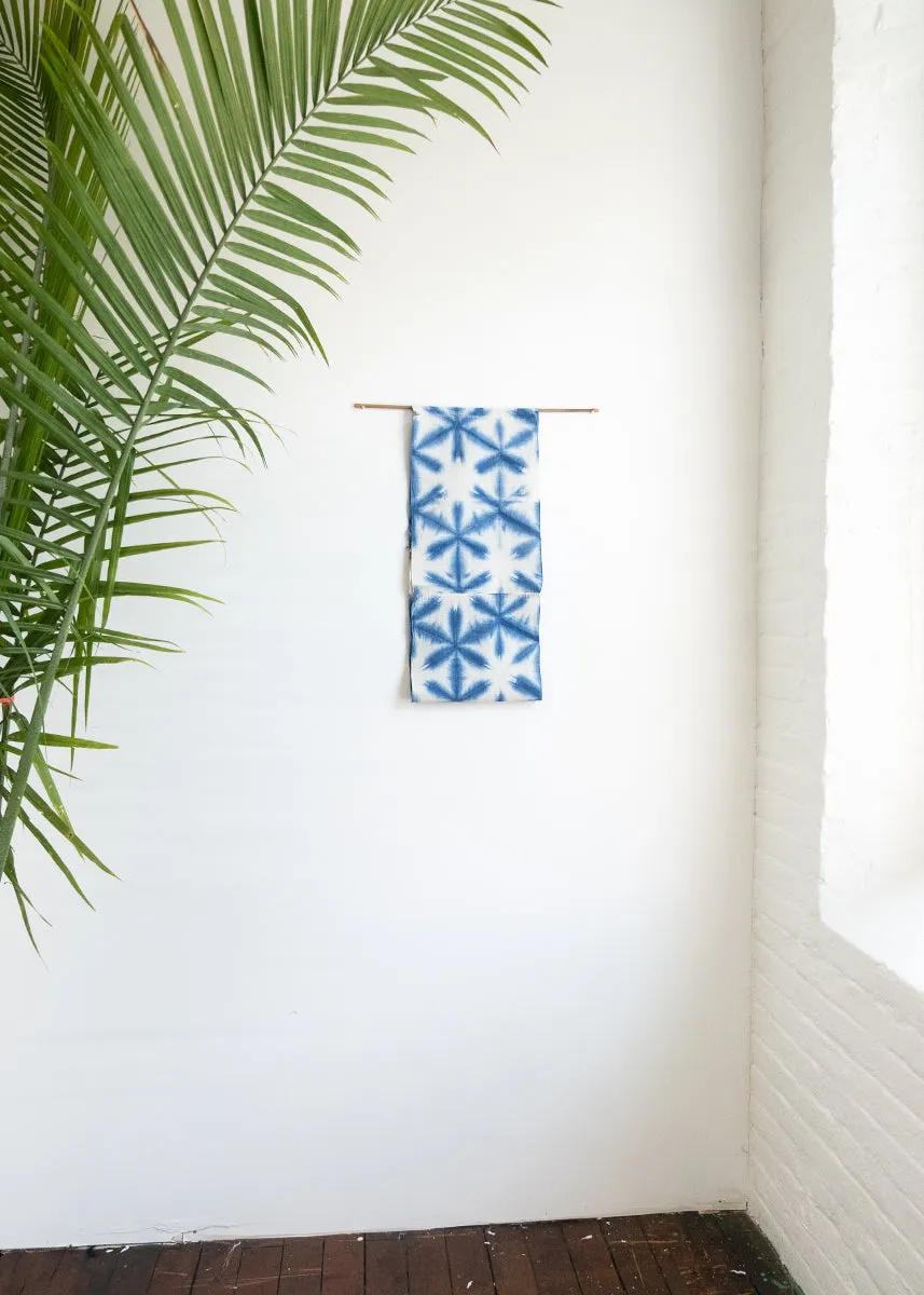 Clamp Dyed Cotton Shibori #12