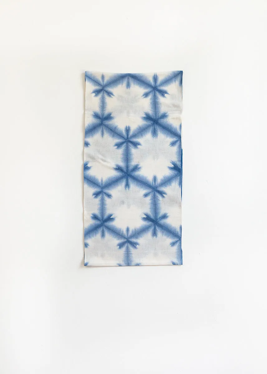 Clamp Dyed Cotton Shibori #12