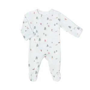 Coccoli Winter Scene Cotton Modal Zip Sleeper