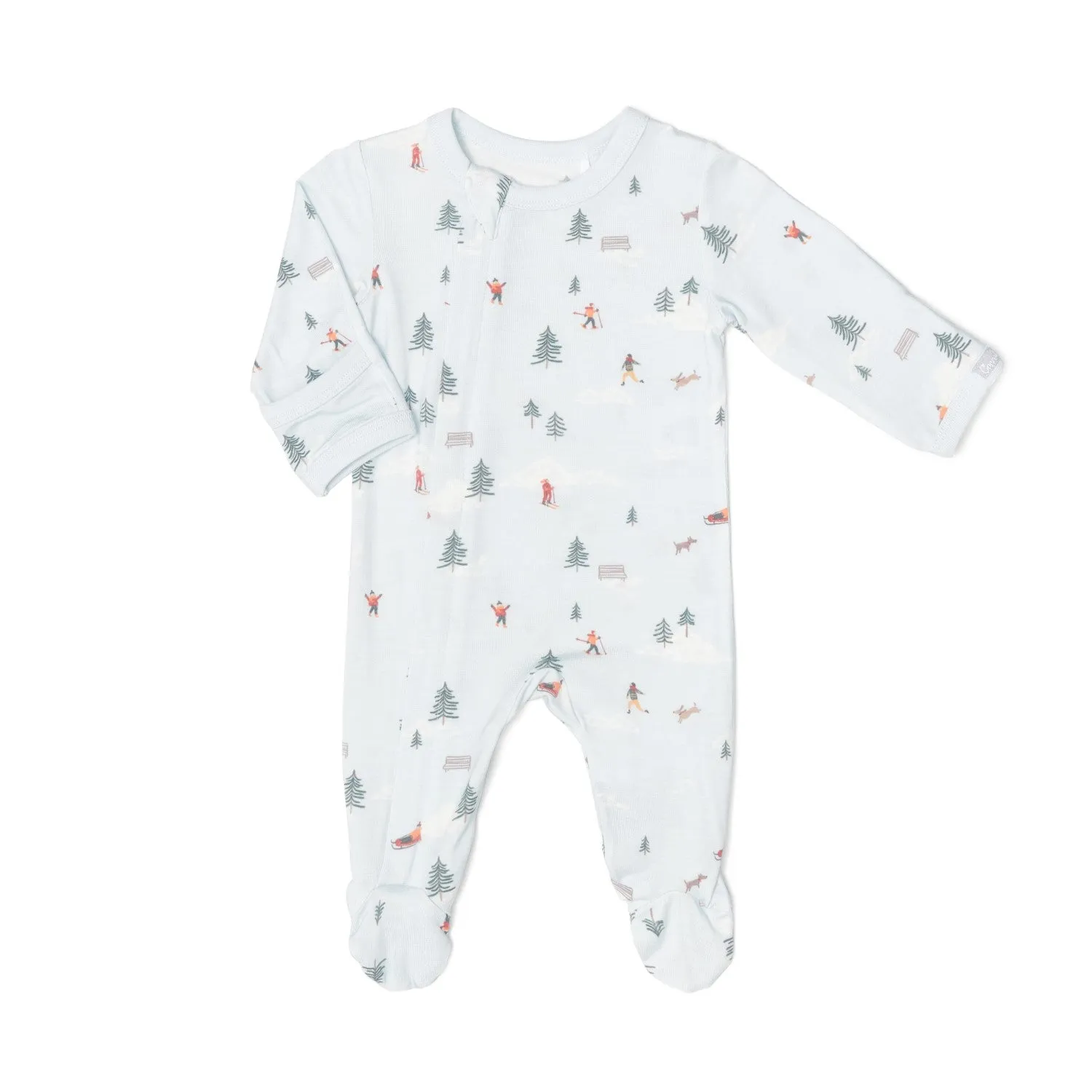 Coccoli Winter Scene Cotton Modal Zip Sleeper