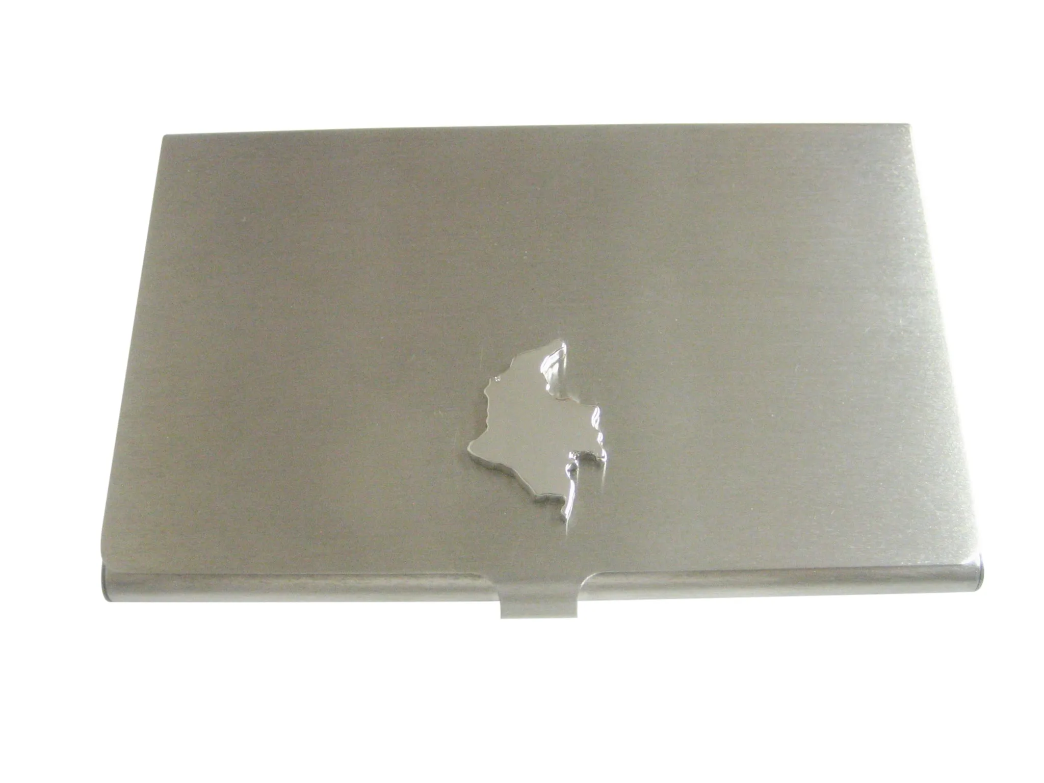 Colombia Map Shape Pendant Business Card Holder