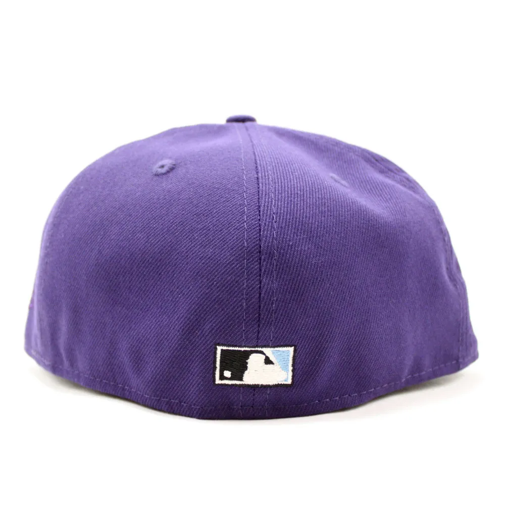 Colorado Rockies 25th Anniversary New Era 59Fifty Fitted Hat (GITD Purple Sky Blue Under Brim)