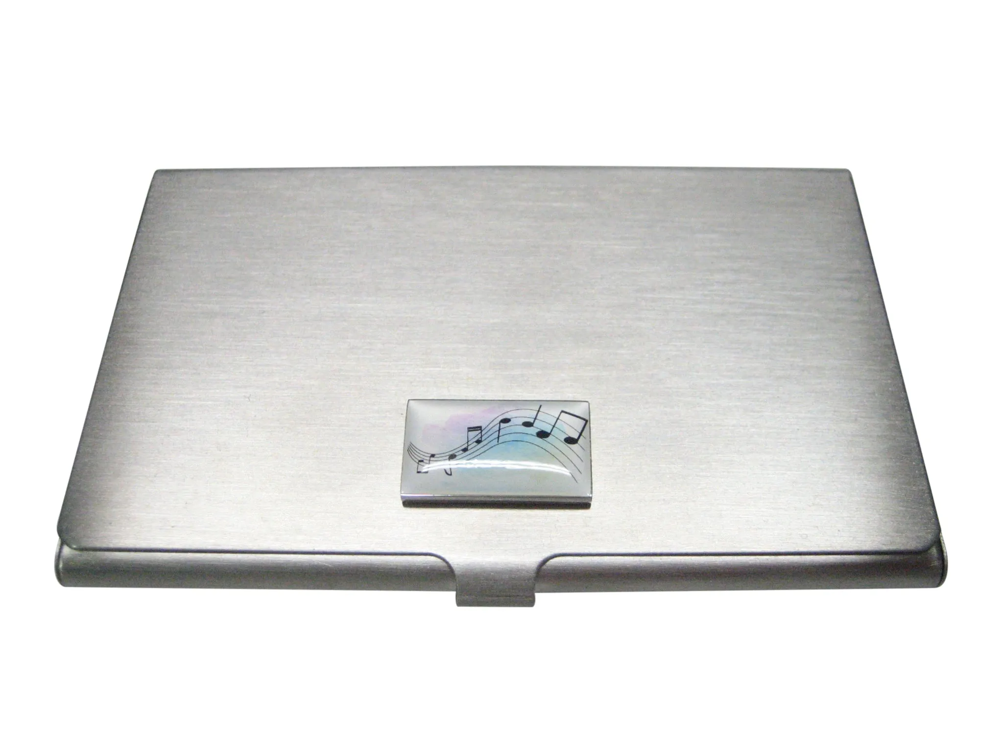 Colorful Music Notes Business Card Holder