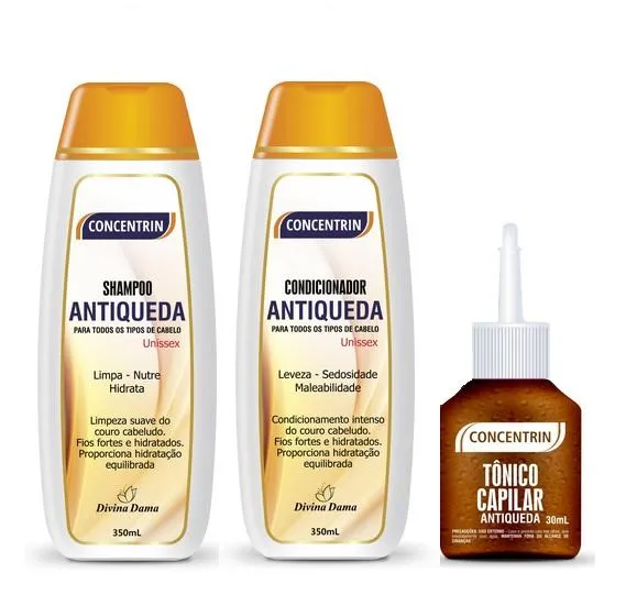 Concentrin Anti Fall Treatment Hair Growth Strenghtening 3 Prod. - Divina Dama