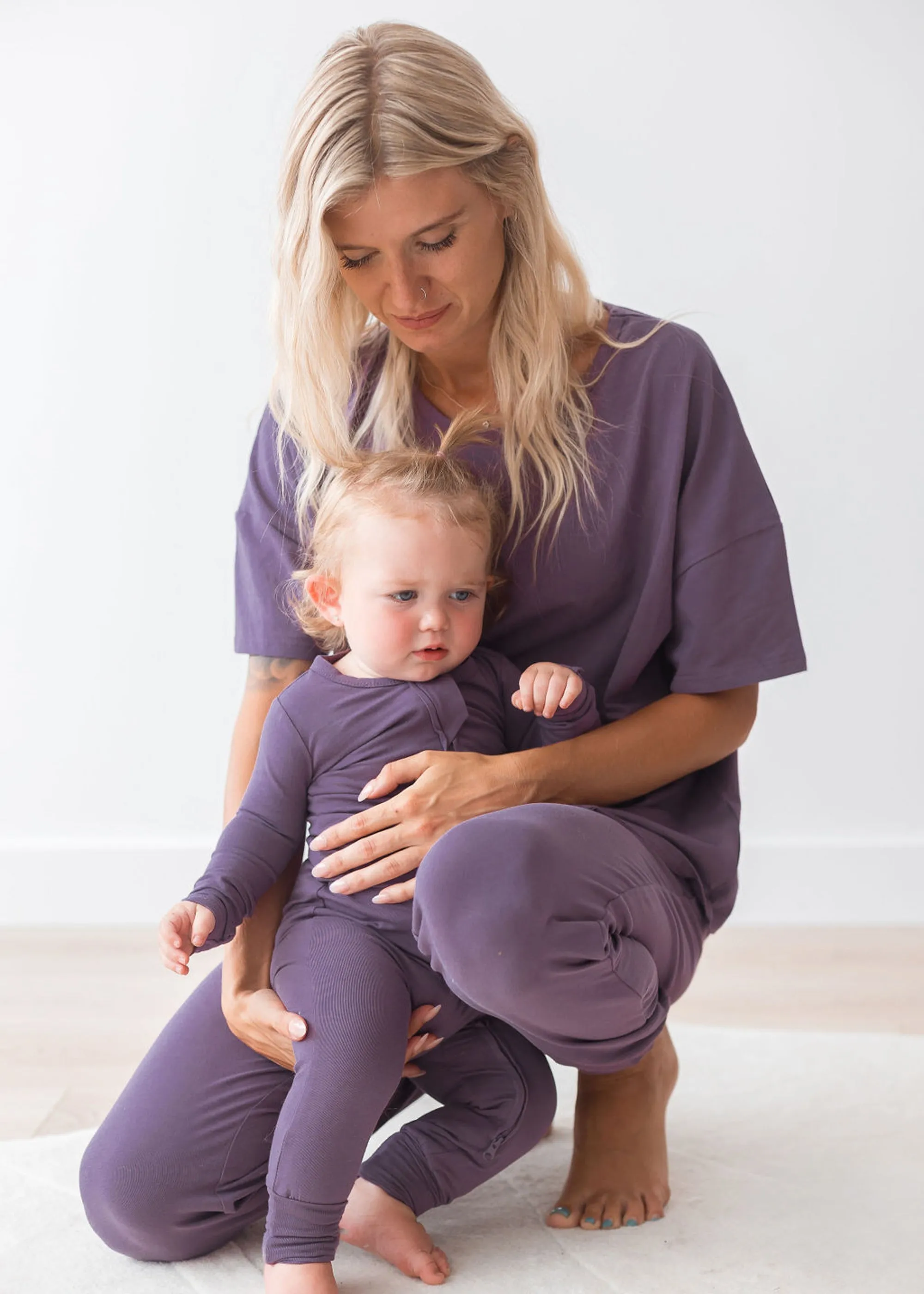 Convertible Zipper Romper | Elderberry