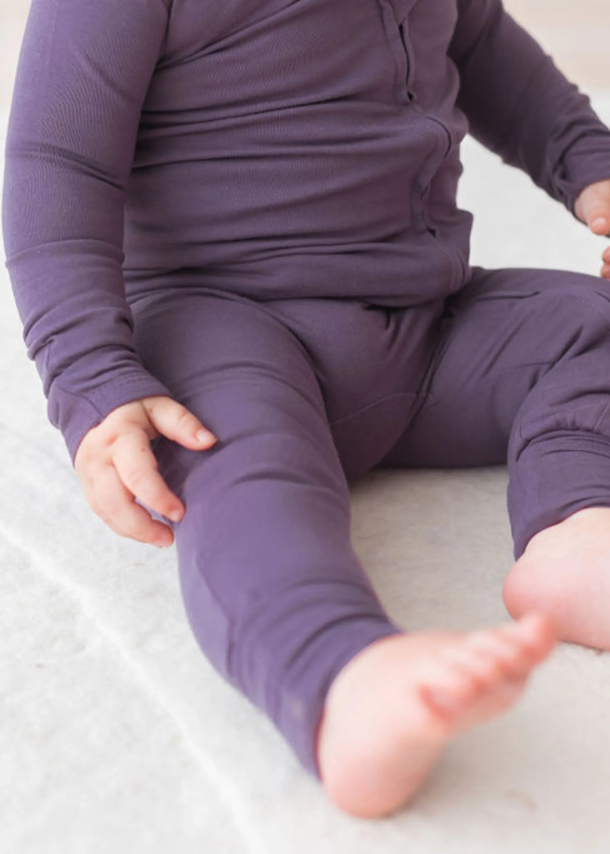 Convertible Zipper Romper | Elderberry