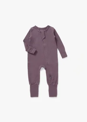 Convertible Zipper Romper | Elderberry