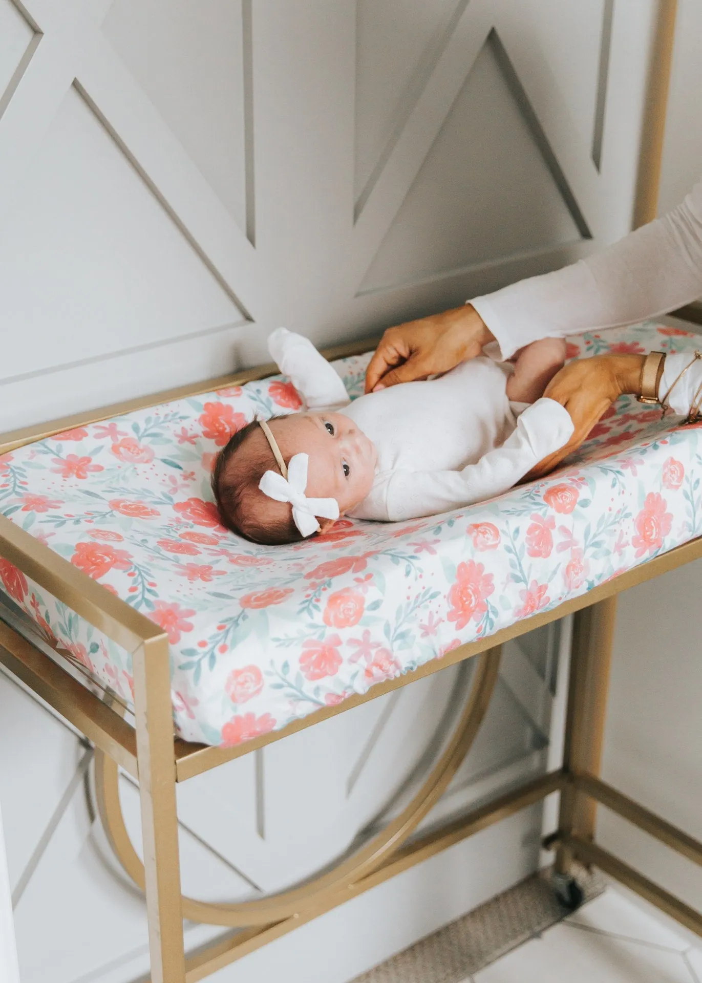 Copper Pearl June Diaper Changing Pad Cover