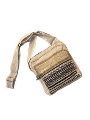 Cotton and hemp square festival bag