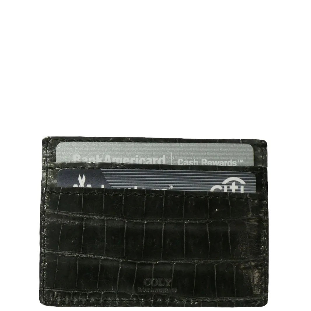 Credit Card Holder in Crocodile