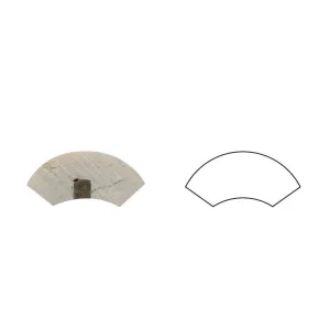 Crema Marfil Spanish Marble 1 X 12 Quarter-Round Trim Molding, Polished